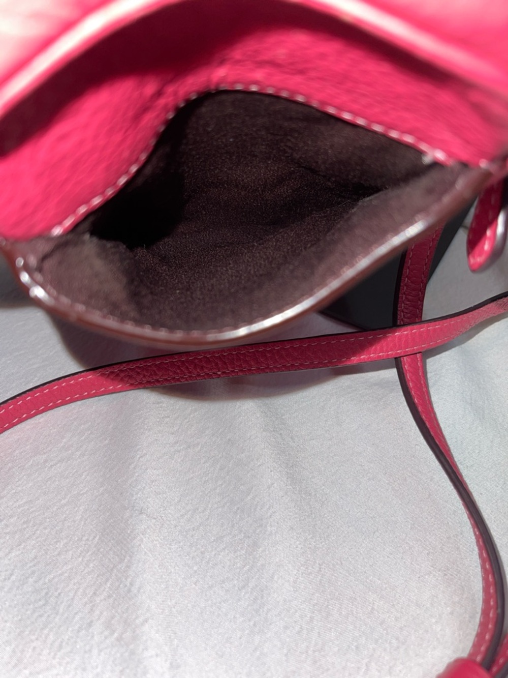 Coach M2023-C0736 North/South Zip Crossbody Leather Pink - Picture 8 of 10